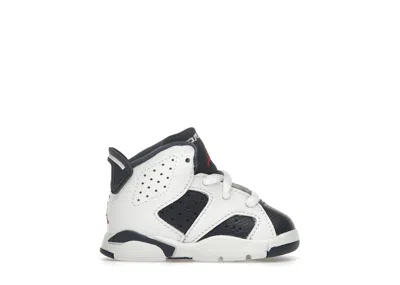 Pre-owned Jordan 6 Retro Olympic (2024) Sneakers In White/varsity Red/midnight Navy Blue