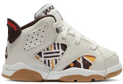 Pre-owned Jordan 6 Retro Quai 54 (2020) Sneakers In Sail/team Orange/gum Light Brown In Multi