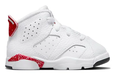 Pre-owned Jordan 6 Retro Red Oreo Sneakers In White/university Red/black In Multi
