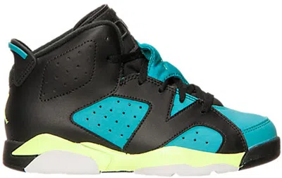 Pre-owned Jordan 6 Retro Sneakers In Black/volt Ice/turbo Green In Multi