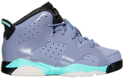 Pre-owned Jordan 6 Retro Sneakers In Iron Purple/bleached Turquoise/black In Multi