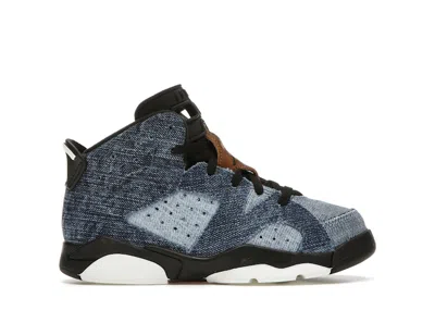 Pre-owned Jordan 6 Retro Sneakers In Washed Denim/sail/varsity Red