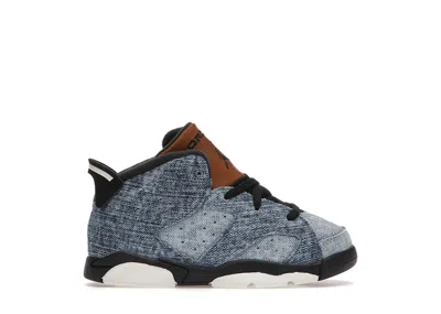 Pre-owned Jordan 6 Retro Sneakers In Washed Denim/sail/varsity Red
