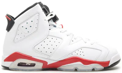 Pre-owned Jordan 6 Retro Sneakers In White/varsity Red/black