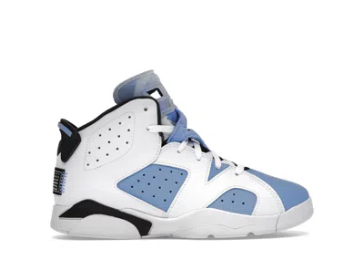 Pre-owned Jordan 6 Retro Unc Sneakers In White/university Blue/black