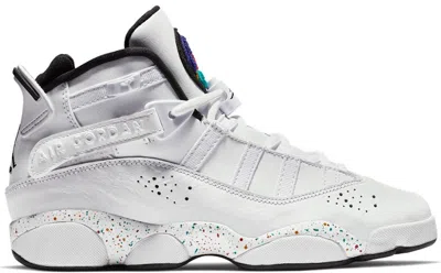 Pre-owned Jordan 6 Rings Confetti Sneakers In White/black