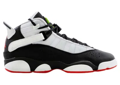 Pre-owned Jordan 6 Rings He Got Game Sneakers In Black/university Red/white In Multi