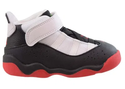 Pre-owned Jordan 6 Rings He Got Game Sneakers In Black/university Red/white