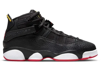 Pre-owned Jordan 6 Rings His Airness Sneakers In Black/white/yellow Strike In Multi