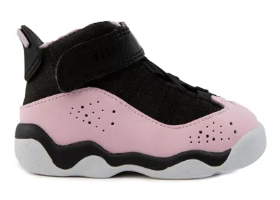 Pre-owned Jordan 6 Rings Pink Sneakers In Light Pink/black In Multi