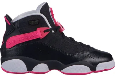Pre-owned Jordan 6 Rings Sneakers In Black/hyper Pink/white