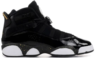 Pre-owned Jordan 6 Rings Sneakers In Black/metallic Gold/white