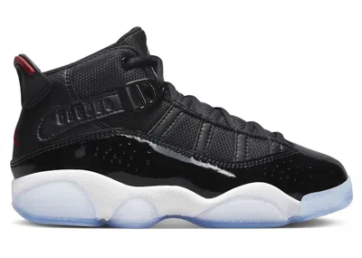 Pre-owned Jordan 6 Rings Sneakers In Black/white/gym Red In Multi