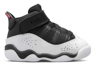 Pre-owned Jordan 6 Rings Sneakers In Black/white/university Red