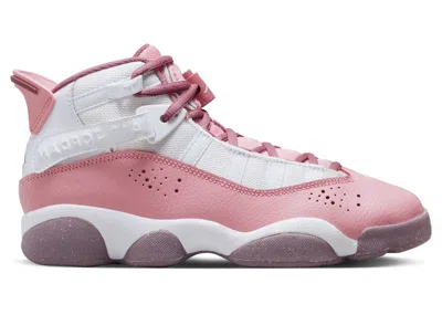 Pre-owned Jordan 6 Rings Sneakers In Coral Chalk/white/desert Berry