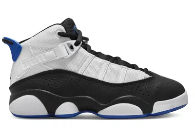 Pre-owned Jordan 6 Rings Sneakers In White/black/game Royal In Multi