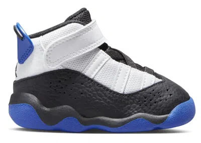 Pre-owned Jordan 6 Rings Sneakers In White/black/game Royal