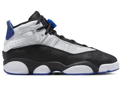 Pre-owned Jordan 6 Rings Sneakers In White/black/game Royal