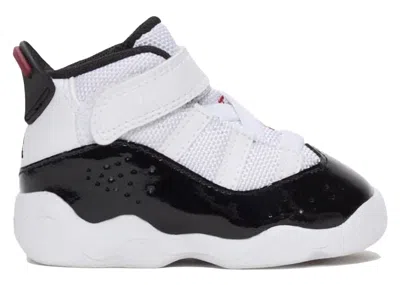 Pre-owned Jordan 6 Rings Sneakers In White/varsity Red/black