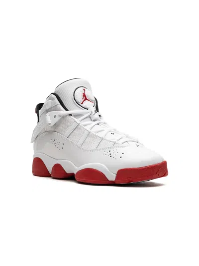 Jordan Kids' Boys  6 Rings In White/university Red/black