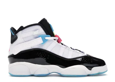 Pre-owned Jordan 6 Rings South Beach Sneakers In White/black/hyper Pink In Multi