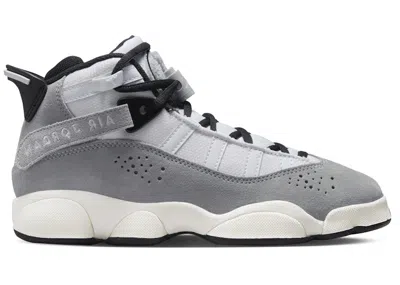 Pre-owned Jordan 6 Rings White Sneakers In Light Smoke Grey/black/sail In Multi