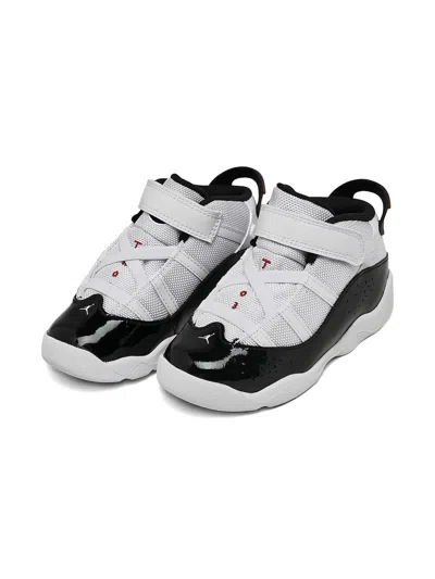 Jordan Babies'  6 Rings "white/varsity Red/black" Sneakers In Multi
