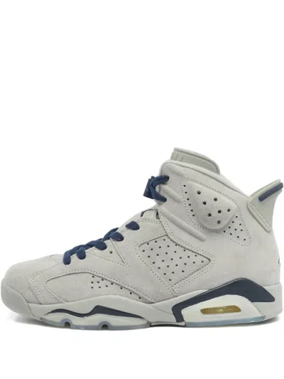 Pre-owned Jordan 6 Suede Sneakers In Gray