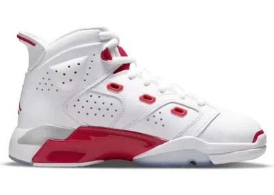 Pre-owned Jordan 61723 Red Sneakers In White/university Red/metallic Platinum