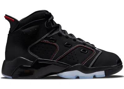 Pre-owned Jordan 61723 White Red Contrast Stitching Sneakers In Black/university Red/dark Driftwood In Multi