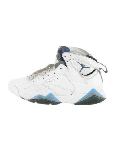 Pre-owned Jordan 7 Retro French Blue Athletic Sneakers In Red/white