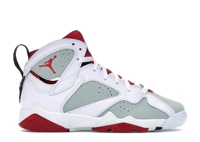 Pre-owned Jordan 7 Retro Hare (2015) Sneakers In White/true Red/light Silver