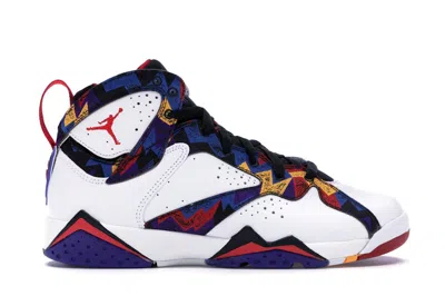 Pre-owned Jordan 7 Retro Nothing But Net Sneakers In White/university Red/black