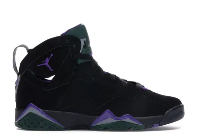 Pre-owned Jordan 7 Retro Ray Allen Bucks Sneakers In Black/field Purple/fir