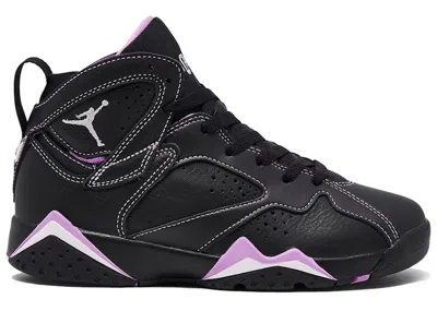 Pre-owned Jordan 7 Retro Sneakers In Black/barely Grape/rush Fuchsia In Multi