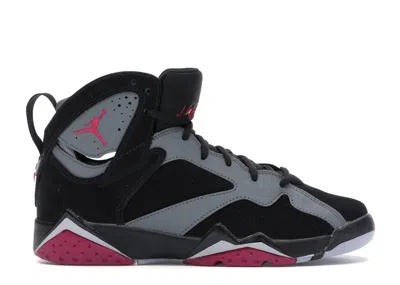 Pre-owned Jordan 7 Retro Sneakers In Black/sport Fuschia/cool Grey