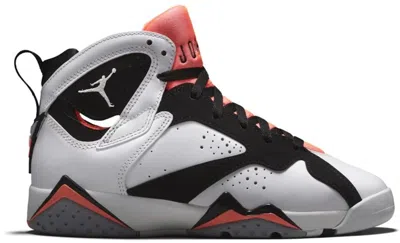 Pre-owned Jordan 7 Retro Sneakers In White/black/hot Lava