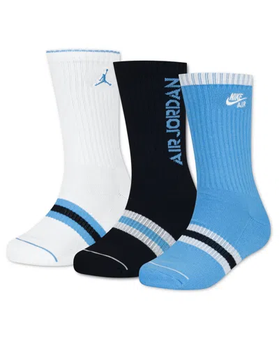 Jordan Kids' 7-11 Boys' And Girls' Retro Crew Socks, 3-pack In Multi