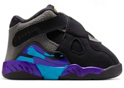 Pre-owned Jordan 8 Retro Aqua (2025) Sneakers In Black/true Red/iron Grey In Multi