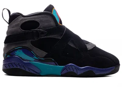 Pre-owned Jordan 8 Retro Aqua (2025) Sneakers In Black/true Red/iron Grey In Multi