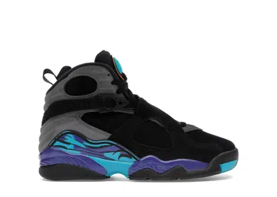 Pre-owned Jordan 8 Retro Aqua (2025) Sneakers In Black/true Red/iron Grey In Multi