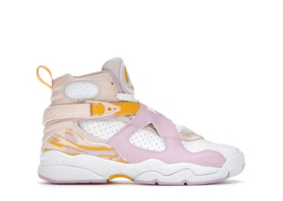 Pre-owned Jordan 8 Retro Arctic Punch Sneakers In White/pink/yellow
