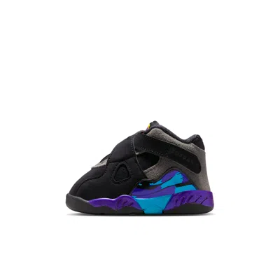 Jordan 8 Retro Baby/toddler Shoes In Black