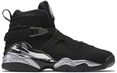 Pre-owned Jordan 8 Retro Chrome (2015) Sneakers In Black/white/light Graphite