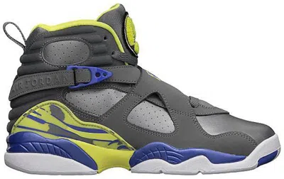 Pre-owned Jordan 8 Retro Laney Sneakers In Cool Grey/vlt Frc/electrc Yllw