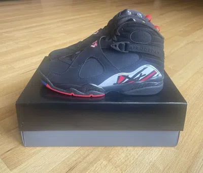 Pre-owned Jordan 8 Retro Playoff - Size 10 In Black