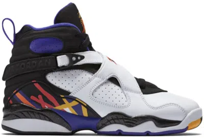 Pre-owned Jordan 8 Retro Three Peat Sneakers In White/infrared 23/black