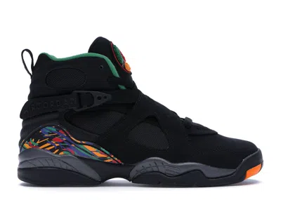 Pre-owned Jordan 8 Retro Tinker Air Raid Sneakers In Black/light Concord/aloe Verde
