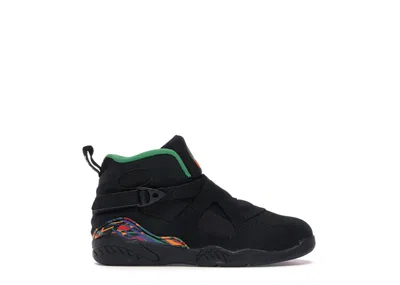 Pre-owned Jordan 8 Retro Tinker Air Raid Sneakers In Black/light Concord/aloe Verde In Multi