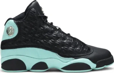 Pre-owned Jordan [884129-030] Grade School Air  Retro 13 'black Island Green' (gs)